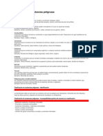 Clasificación de Sustancias Peligrosas