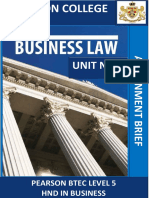 Assignment Brief Business Law Unit 7-2