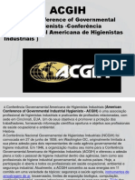 ACGIH: American Conference of Governmental Industrial Hygienists