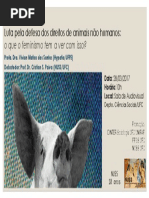 Feminismo e luta anti-especista