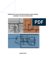 Memoria de Calculo de Red Hidraulica, Sanitaria y Pluvial.