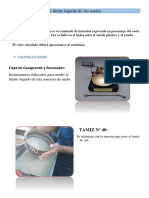 Determinación del límite líquido y plástico de una muestra de suelo