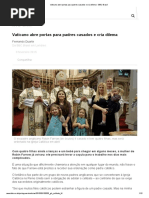 Vaticano Abre Portas Para Padres Casados e Cria Dilema - BBC Brasil