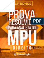 #Apostila - Prova Resolvida para Analista Do MPU - Direito (2017) - Estratégia Concursos PDF