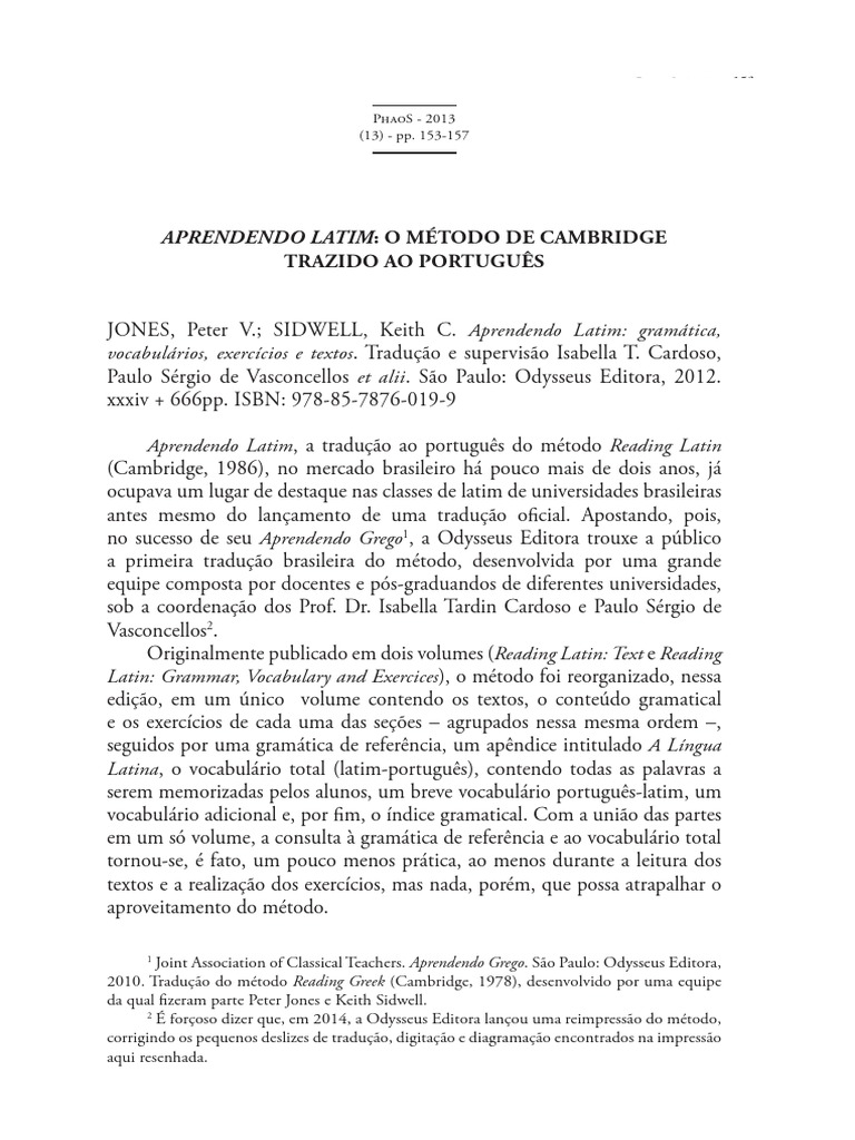 Aprendendo O Latim Pdf Download Grátis Pdf Português Idioma Latim