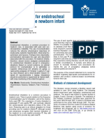 Endotracheal Intubation Newborn
