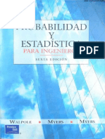 Probabilidad y Estadistica para Ingenieros - 6ta Edicion - Ronald E. Walpole & Raymond H. Myers PDF