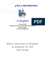 Profssa - Sportelli Preparing For A Job Interview in English PDF