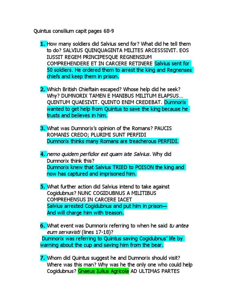 Quintus Consilium Capit PDF Roman Britain Ancient Rome