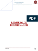 Rediseño de Desarenador