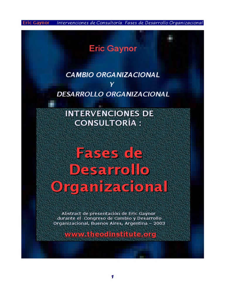 LIBRO Cambio - Organizacional - y - Desarrollo - Organizacional PDF ...