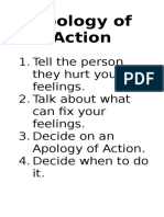 Apology of Action Poster