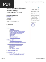 Beej's Guide To Network Programming