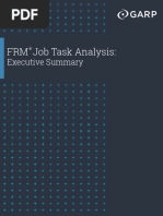 FRM Job Task Analysis:: Executive Summary