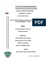 Aplicación de Pruebas No Destructivas Al Tanque de Almacenamiento TV 5005 PDF