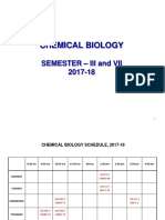 Chemical Biology: Semester - Iii and Vii 2017-18