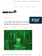 A Ilusão de Tempo e Espaço (Matrix) (Saiba o Que É) - Sempre Questione - Últimas Noticias, Ufologia, Nova Ordem Mundial, Ciência, Religião e Mais