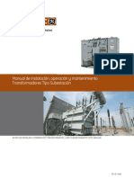 Manual de instalacion, operacion y mantenimiento transformadores tipo Subestacion.pdf