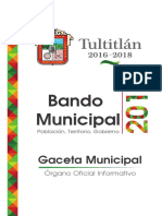 Bando Municipal Tultitlan 2016