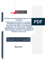 Creación Del Servicio Cultural de Interpretación Del Patrimonio Cultural Del Perú A Través de Un Complejo Cultural en El Chinchorro - Arica, Chile.