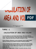 Calculation of Area and Voleme