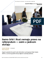 Samo Srbi i Rusi Nemaju Pravo Na Referendum - Osim u Jednom Slučaju