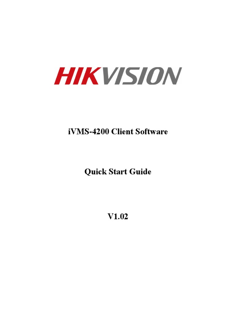 IVMS4200 Quick Start Guide PDF Graphical User Interfaces