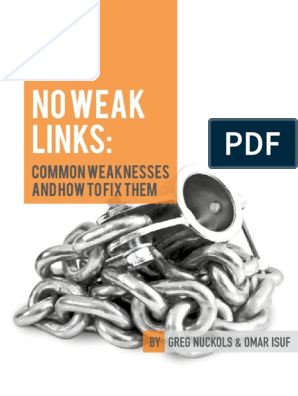 Download No weak links common:weakness and how to fix them