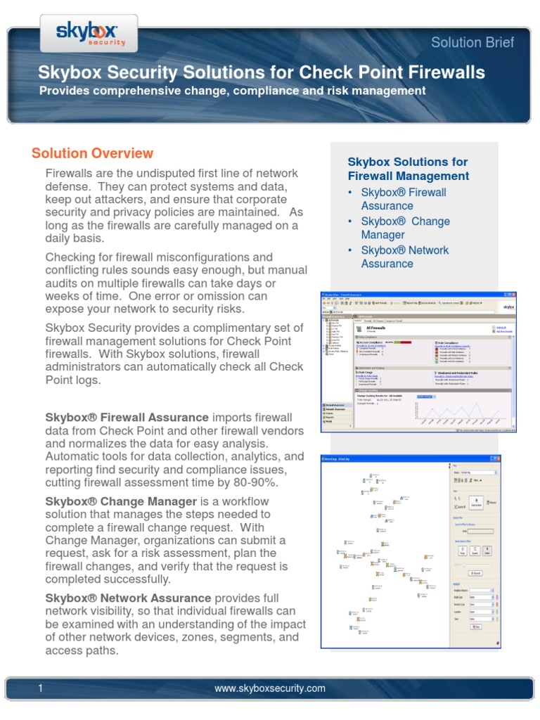 Skybox Security Solutions Firewall Checkpoint - Uk PDF | PDF | Firewall ...