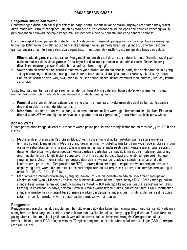 Modul 1 Dasar Desain Grafis Doc