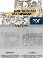 Sosiologi Perkotaan Dan Pedesaan (pengaruh kota ke desa)