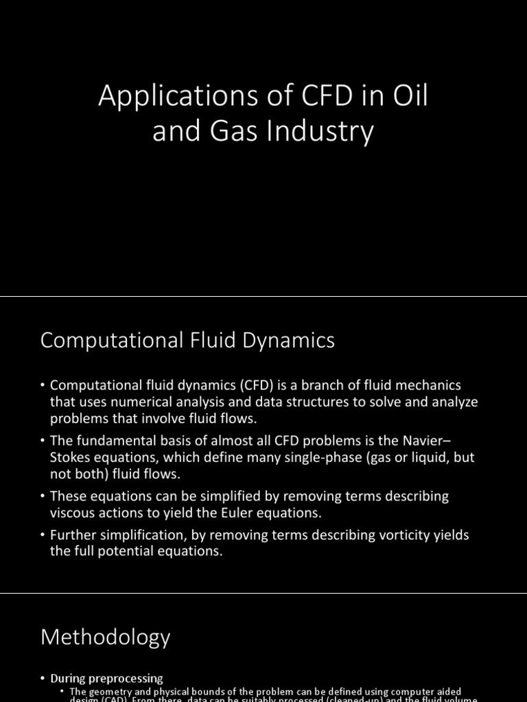CFD Applications in Oil & Gas Industry | PDF | Computational Fluid ...