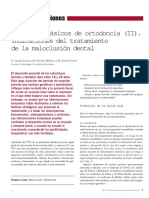 Conceptos Básicos de Ortodoncia (II) - Indicaciones Del Tratamiento de La Maloclusión Dental