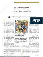 Anesthesiology and The Acute Respiratory Distress Syndrome: An Ounce of Prevention Is Worth A Pound of Cure