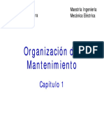 Cap. 1 Organizacion Del Mantenimiento