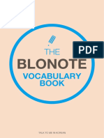 Blonote Vocabulary Book