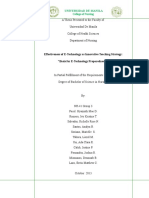 Effectiveness of E-Technology As Innovative Teaching Strategy: "Basis For E-Technology Preparedness"