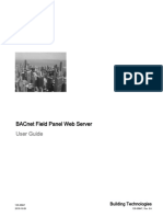 BACnet Field Panel Web Server
