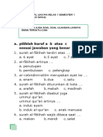 SOAL UAS PAI KELAS 1 SEMESTER 1.pdf