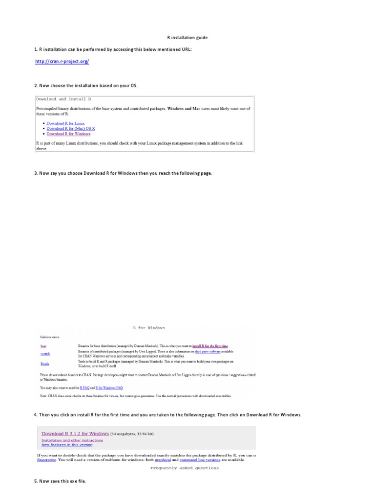 R Installation Guide | PDF