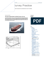 Marine Survey Practice - Surveyor Guide Notes For Bulk Carriers Survey PDF