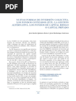Nuevas Formas de Inversion Colectiva. Los Fondos Cotizados