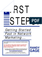 Irst Steps:: Getting Started Fast in Network Marketing ..