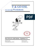 Reading Worksheets For Adults PDF