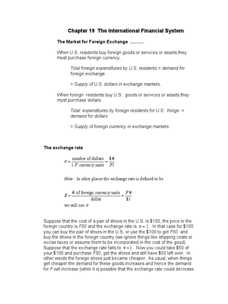 The International Financial System | PDF | Sterilization (Economics ...