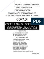 Problemario COPADI Geometria Analitica PDF