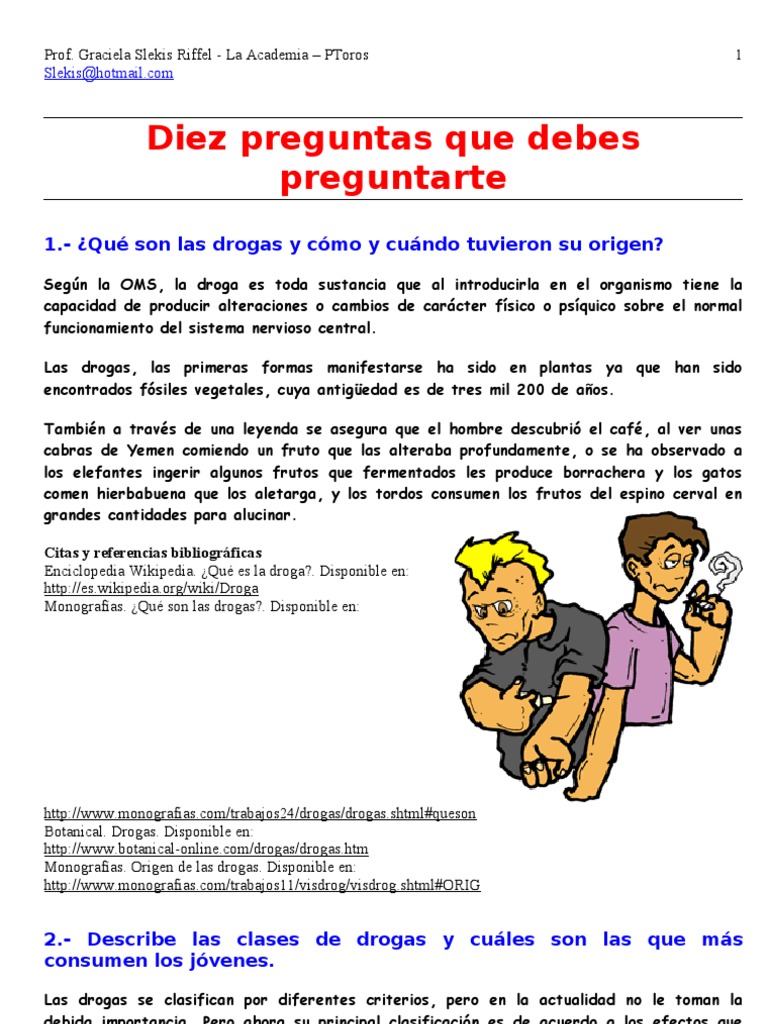 Por Qué Se Drogan Los Jóvenes | PDF | Drogas | Cocaína