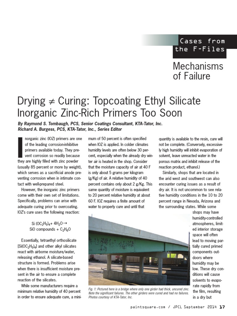 JPCL September 2014 Topcoating Ethyl Silicate ZincRich