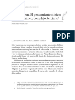 Andre Green - El Pensamiento Clínico - Contemporaneo - Complejo - Terciario PDF