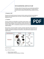 KOMPONEN ELEKTRONIK AKTIF DAN PASIF